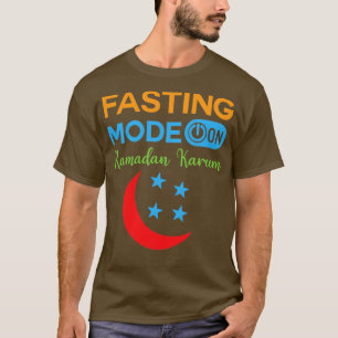Ramadan Fasting Mode op Happy Ramadan Muslims H T-shirt