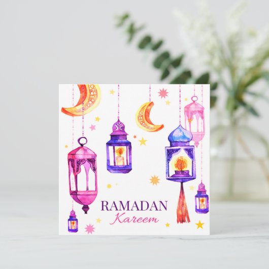 Ramadan Feestdagenkaart (Staand voorkant)