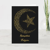 Ramadan gloeiende halve maan kaart (Voorkant)