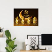 Ramadan Golden Moon en Fanoos Poster (Thuiskantoor)