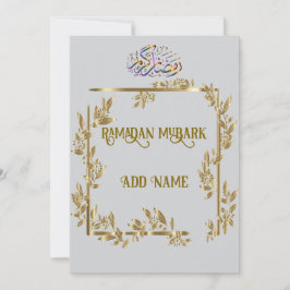 Ramadan gouden kalligrafie groeten feestdagenkaart