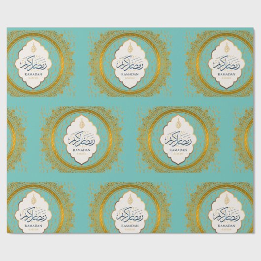 Ramadan gouden ornamentarabisch inpakpapier (Vlak)