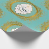 Ramadan gouden ornamentarabisch inpakpapier (Hoek)