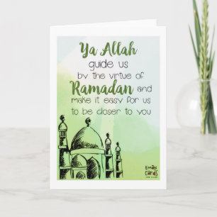 Ramadan - Heilige Maand Zegeningen - Dua Kaart