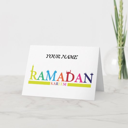Ramadan Holiday Kaart (Voorkant)