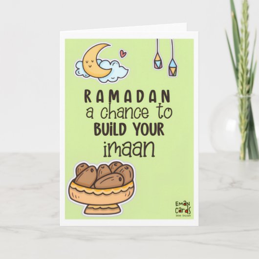 Ramadan - Holy Month Blessings - Cute Kaart (Voorkant)
