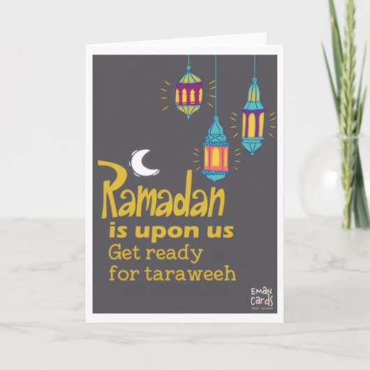 Ramadan - Holy Month Blessings - Taraweeh Kaart (Voorkant)