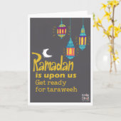 Ramadan - Holy Month Blessings - Taraweeh Kaart (Gele Bloem)