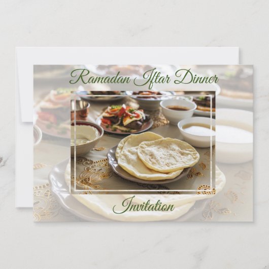 Ramadan Iftar Dinner Islamic Muslim Invitation Kaart (Voorkant)