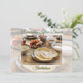 Ramadan Iftar Dinner Islamic Muslim Invitation Kaart (Staand voorkant)