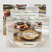 Ramadan Iftar Dinner Islamic Muslim Invitation Kaart (Voorkant / Achterkant)