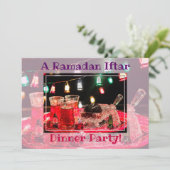 Ramadan Iftar Dinner Islamic Muslim Party Kaart (Staand voorkant)