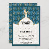 Ramadan iftar Dinner-uitnodiging Kaart (Voorkant / Achterkant)