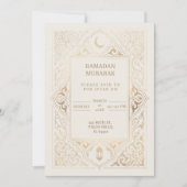 Ramadan Iftar in Luxe Goud Kaart (Voorkant)