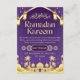 Ramadan Iftar Invitation Card Kaart