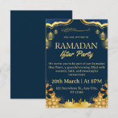 Ramadan Iftar Invitation Card Kaart (Voorkant / Achterkant)