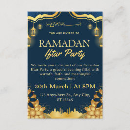 Ramadan Iftar Invitation Card Kaart