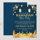 Ramadan Iftar Invitation Card Kaart (Voorkant / Achterkant)