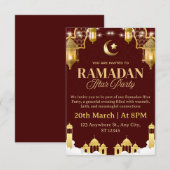 Ramadan Iftar Invitation Card Kaart (Voorkant / Achterkant)
