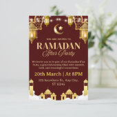 Ramadan Iftar Invitation Card Kaart (Staand voorkant)