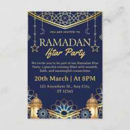 Ramadan Iftar Invitation Card Kaart