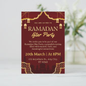 Ramadan Iftar Invitation Card Kaart (Staand voorkant)