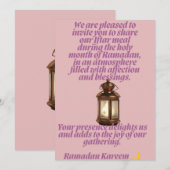 Ramadan Iftar uitnodiging Elegant Halve Maan Ontwe (Voorkant / Achterkant)