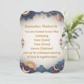 Ramadan Iftar Uitnodiging | Elegante Islamitische (Staand voorkant)