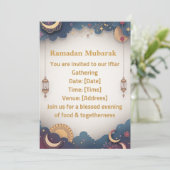 Ramadan Iftar Uitnodiging | Elegante Islamitische (Staand voorkant)