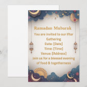 Ramadan Iftar Uitnodiging | Elegante Islamitische (Voorkant / Achterkant)