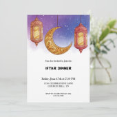 Ramadan iftar-uitnodiging kaart (Staand voorkant)