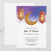 Ramadan iftar-uitnodiging kaart (Voorkant / Achterkant)