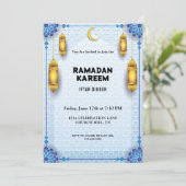 Ramadan iftar-uitnodiging kaart (Staand voorkant)