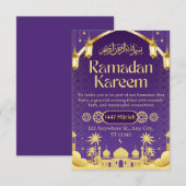 Ramadan Iftar Uitnodigingskaart Kaart (Voorkant / Achterkant)