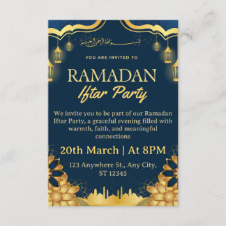 Ramadan Iftar uitnodigingskaart Kaart
