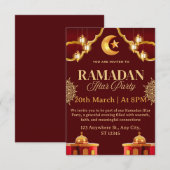 Ramadan Iftar uitnodigingskaart Kaart (Voorkant / Achterkant)
