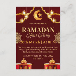 Ramadan Iftar uitnodigingskaart Kaart