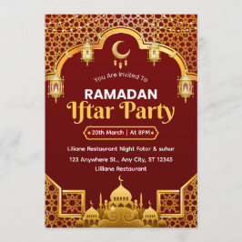 Ramadan Iftar Uitnodigingskaart Kaart