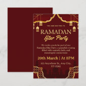 Ramadan Iftar uitnodigingskaart Kaart (Voorkant / Achterkant)