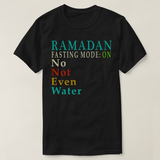Ramadan is niet eens de watermoslims Mannen T-shirt (Design voorkant)