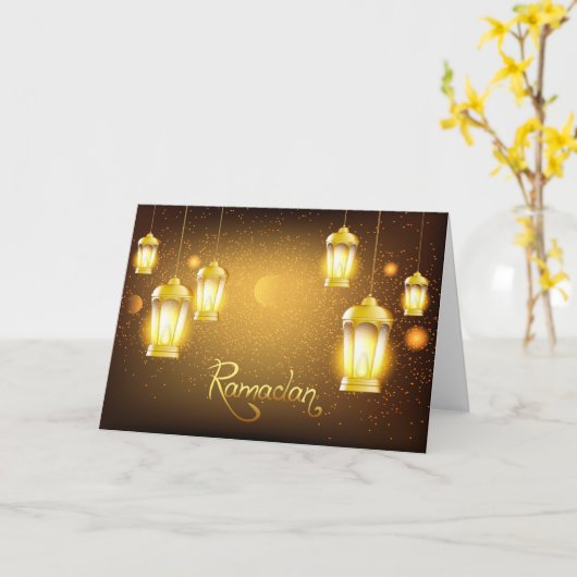 Ramadan Kaart (Gele Bloem)