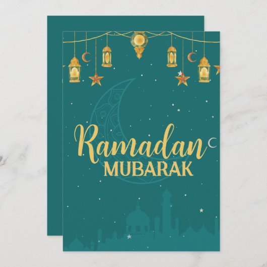 Ramadan-kaart Feestdagenkaart (Voorkant / Achterkant)