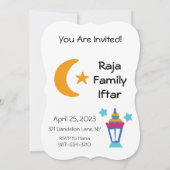 Ramadan Kareem- ر ن ك م ض ا Iftar Noite Kaart (Achterkant)