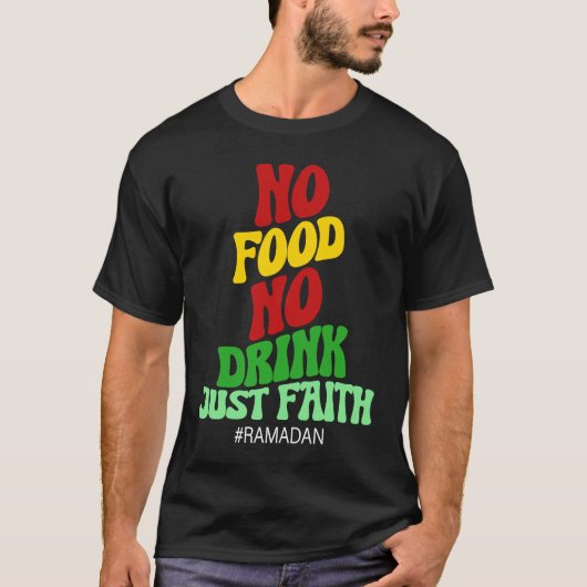 Ramadan Kareem 2023 Islamic Fasting Outfit for Men T-shirt (Voorkant)