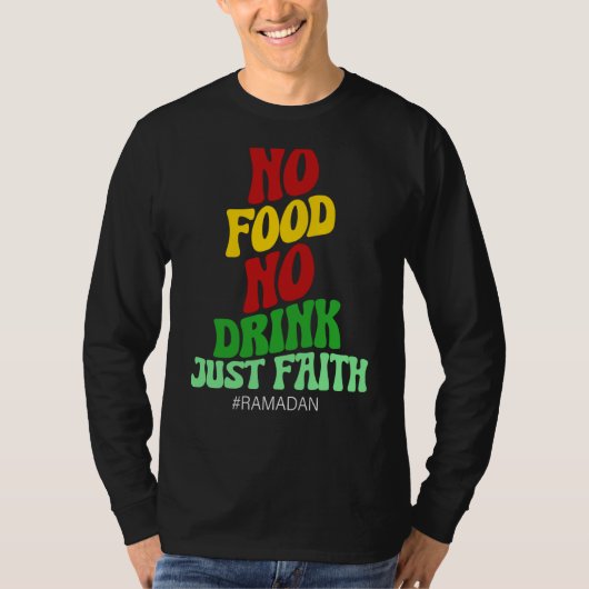 Ramadan Kareem 2023 Islamic Fasting Outfit for Men T-shirt (Voorkant)