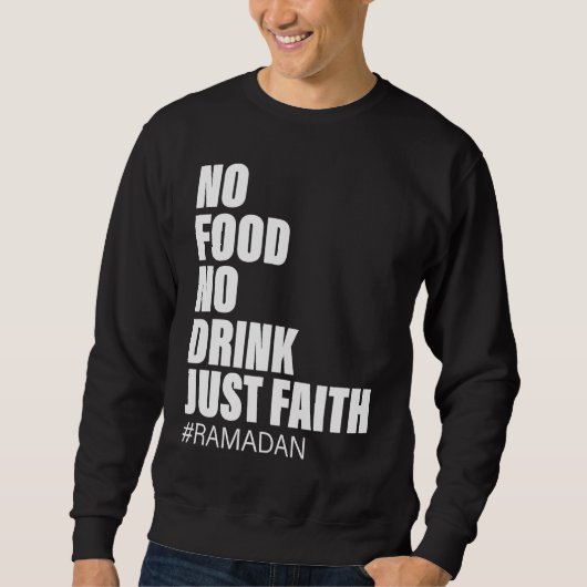 Ramadan Kareem 2023 Islamic Fasting Outfit for Men Trui (Voorkant)