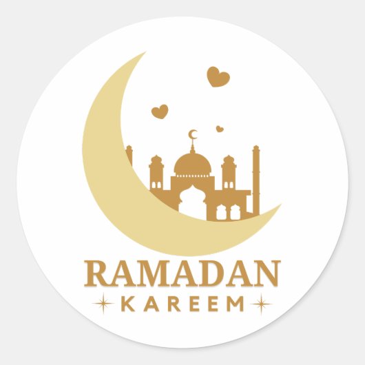 Ramadan Kareem 2023 Ronde Sticker (Voorkant)