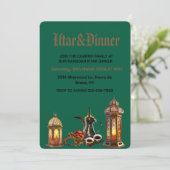 Ramadan Kareem 2025 Iftar dinerfeestje Kaart (Staand voorkant)