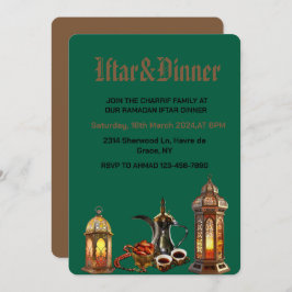 Ramadan Kareem 2025 Iftar dinerfeestje Kaart