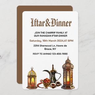 Ramadan Kareem 2025 Iftar Dinner party Kaart
